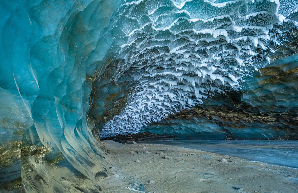 Castner Glacier ice cave