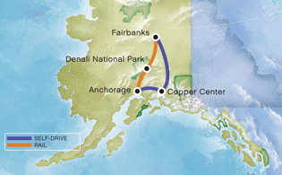 Tour 1CB Route Map