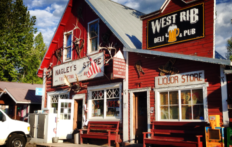 Quirky storefront in Talkeetna