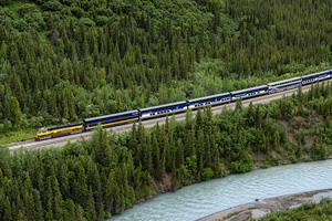train vacation on alaska railroad tour by river